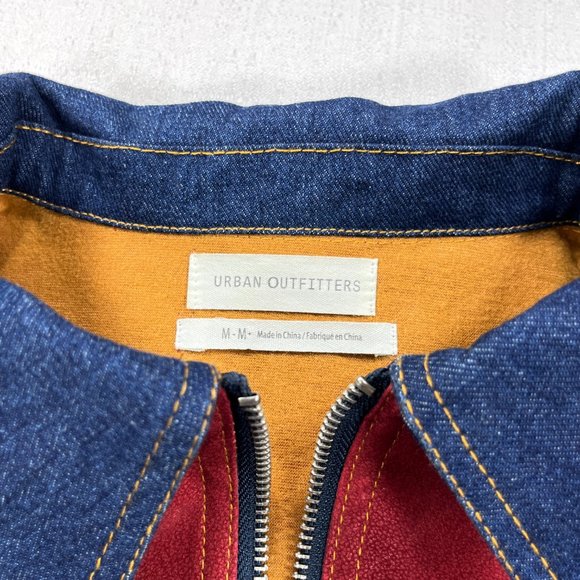 SOLD Urban Outfitters Women's Two-Tone Mechanic Gasoline Western Denim Jacket - Picture 11 of 16